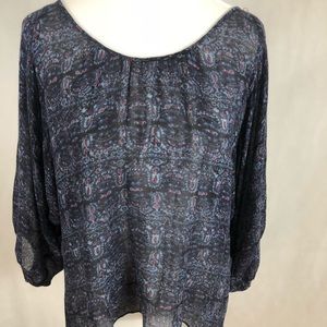 Drew Anthropology Blue Tunic shirt